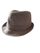 Chapéu Fedora de tweed aro curto - Tamanho P/M comprar usado Chapéu Fedora de tweed aro curto - Tamanho P/M comprar usado  Enviando para Brazil