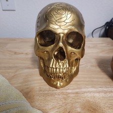 Gold skull head for sale  Bay City
