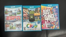 Pacote de jogos Nintendo WiiU Sports Club, Just Dance 2016, conexão ESPN Sports comprar usado  Enviando para Brazil