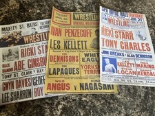 Three. wrestling posters for sale  ST. AUSTELL