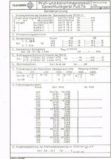 Telefunken prüf abnahmeprotok gebraucht kaufen  Deutschland