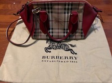 Bauletto burberry rosso usato  Roma