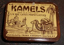 Kamels condom tin for sale  New Hope