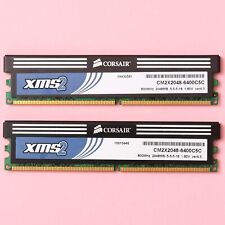 Kit de memoria 4GB DDR2 RAM (2x2GB) Corsair XMS2 PC2-6400 800Mhz C5 CM2X2048-6400C5C segunda mano  Embacar hacia Argentina