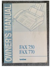 782 Brother Fax 750 Fax 770 Owner's Manual, usado comprar usado  Enviando para Brazil