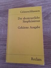 Grimmelshausen abenteuerliche  gebraucht kaufen  Kirchheimbolanden