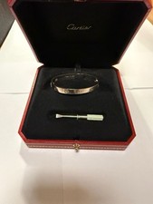 cartier love bracelet white gold for sale  New York