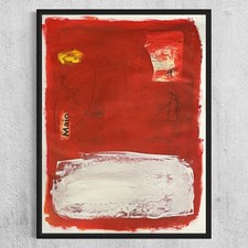 Pintura de arte abstrata de mídia mista original assinada 18x24 “Maio” comprar usado  Enviando para Brazil