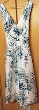 Sommerkleid weiß grünem gebraucht kaufen  Hamburg