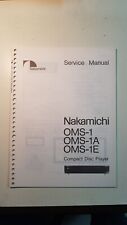 Nakamichi oms1e manual usato  Napoli