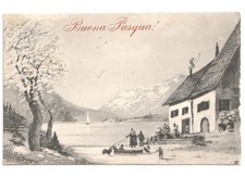 1920 antica cartolina usato  Italia