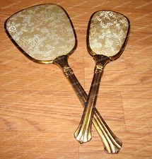 Espelho antigo ELGIN AMERICAN, coleção de cômoda pincel, bordado dourado comprar usado Espelho antigo ELGIN AMERICAN, coleção de cômoda pincel, bordado dourado comprar usado  Enviando para Brazil