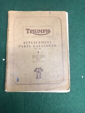 Triumph parts catalogue for sale  BRENTWOOD