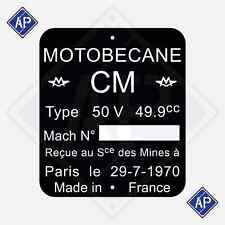 Plaque cadre motobécane d'occasion  Saulces-Monclin
