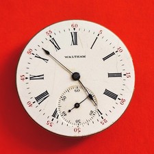 Reloj de Bolsillo Waltham Watch Co Movimiento Seguridad Barril Equilibrio Piezas Relojero segunda mano  Embacar hacia Mexico