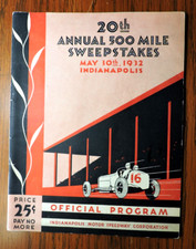 Indy 500 program for sale  Zionsville