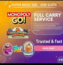HALLOWEEN PARTNERS EVENT FULL CARRY 80K POINTS MONOPOLY PARTNERS SLOTS GO⭐, usado comprar usado  HALLOWEEN PARTNERS EVENT FULL CARRY 80K POINTS MONOPOLY PARTNERS SLOTS GO⭐, usado comprar usado  Enviando para Brazil