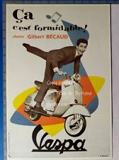 Publicité vespa gilbert d'occasion  Beaumont-de-Lomagne
