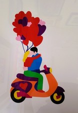 Marco lodola serigrafia usato  Roma