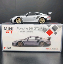 *Danificado* Mini GT #063 Porche 911 GT2 RS - GT Prata Metálica - Veja Fotos comprar usado  Enviando para Brazil