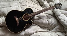 Guitarra acústica elétrica Takamine PT-106 preta S/N 28034557 com estojo rígido comprar usado  Enviando para Brazil