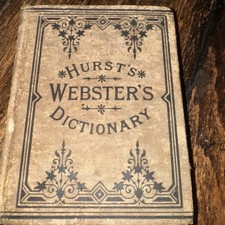 Antique 1914 Hurst’s Webster American Illustrated Pronouncing Pocket Dictionary comprar usado  Enviando para Brazil