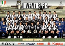 Cartolina squadra juventus usato  Italia