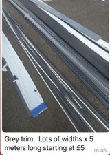 Grey upvc trim for sale  WARRINGTON