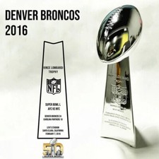14" Denver Broncos 2016 Vince Lombardi Trophy Super Bowl 50 L troféu de resina comprar usado 14" Denver Broncos 2016 Vince Lombardi Trophy Super Bowl 50 L troféu de resina comprar usado  Enviando para Brazil