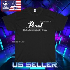 NOVA CAMISA LOGOTIPO MASCULINO PÉROLA TAMBOR CAMISETA ENGRAÇADA AMERICANA EUA UNISSEX TAMANHO P-5XL comprar usado  Enviando para Brazil