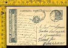 Intero postale leoni usato  Italia