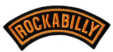 Patche écusson rockabilly inscription patch thermocollant rock rocker na sprzedaż  Wysyłka do Poland