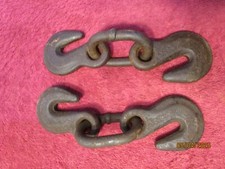 Lote de 2 ganchos de celeiro vintage 5/16 reboque de transporte em loop feito nos EUA comprar usado  Enviando para Brazil
