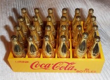 Mini caixa de Coca-Cola vintage com 24 garrafas de ouro miniatura *HTF, usado comprar usado Mini caixa de Coca-Cola vintage com 24 garrafas de ouro miniatura *HTF, usado comprar usado  Enviando para Brazil