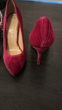 Fuschia ruched velvet for sale  LONDON