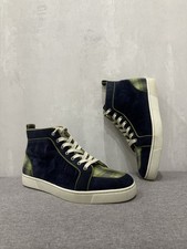 Usado, Tênis Christian Louboutin Louis Masculino de Veludo Top Alto Tamanho Reino Unido 9 UE 43 EUA 10 comprar usado  Enviando para Brazil