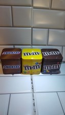 Usado, LOTE DE 3 latas colecionáveis Snickers chocolate amendoim M&M lata pequena 2017 comprar usado  Enviando para Brazil
