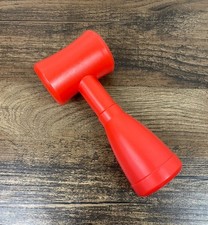 Brinquedo ferramenta martelo vintage vermelho moldado plástico 6,5", usado comprar usado  Enviando para Brazil