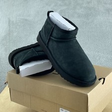 Bota UGG Feminina Classic Ultra Mini, Preta, 8 Nova Com Etiqueta S134 comprar usado  Enviando para Brazil