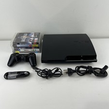 Usado, Console Sony PlayStation 3 PS3 Slim preto 500GB 5 jogos 1 controle Cech-2002a comprar usado  Enviando para Brazil