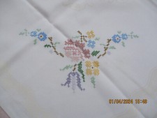 Mitteldecke handarbeit beige gebraucht kaufen  Saarbrücken