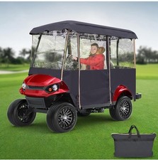 Gabinete de capa de chuva para carrinho de golfe teto estendido para 4 passageiros, golfe transparente universal comprar usado  Enviando para Brazil