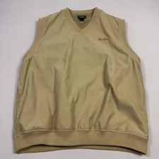 Jaqueta PING Golf Windbreaker Colete Pulôver Decote V "Fox Den" Masculina Bronzeada Grande, usado comprar usado  Enviando para Brazil