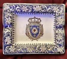 ANTIQUE CENDRIER Royale des armoires de chateau de versailles - Porcelaine Signé comprar usado  Enviando para Brazil