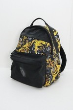 Mochila Versace Jeans Couture preta e amarela barroca, usado comprar usado  Enviando para Brazil