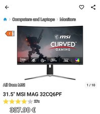 Msi mag 32cq6pf gebraucht kaufen Msi mag 32cq6pf gebraucht kaufen  Dortmund