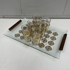 VINTAGE RETRÔ Copo para Coquetel Servir Bar Carrinho Bandeja Café Conjunto Highball MANCAVE comprar usado  Enviando para Brazil