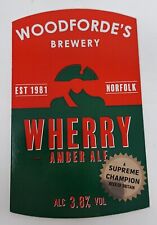 Woodforde wherry amber for sale  ROTHERHAM