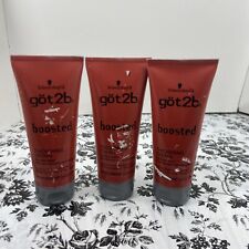 3 novos Schwarzkopf got2b BOOSTED creme cheio espessante fixação média 6 oz cada comprar usado  Enviando para Brazil