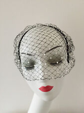 Black fascinator birdcage for sale  BRISTOL